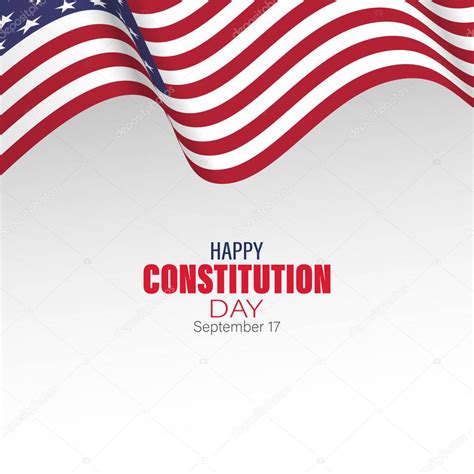 Vector Illustration Of United States Constitution Day En Ingl S