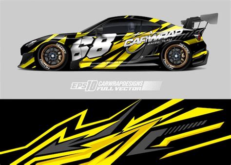 Premium Vector | Racing car wrap designs