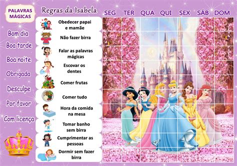 Quadros De Incentivo Infantil Princesas Elo7 Produtos Especiais