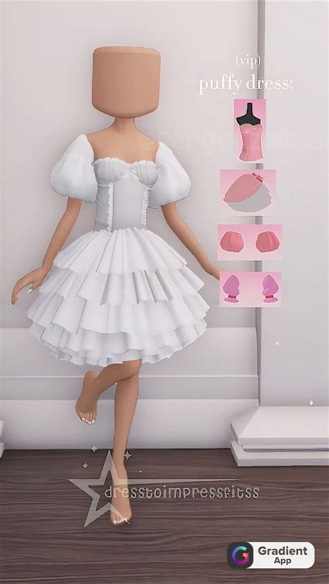 H Puffy Dress In Dress To Impress Puffy Dresses Pattern Outfits