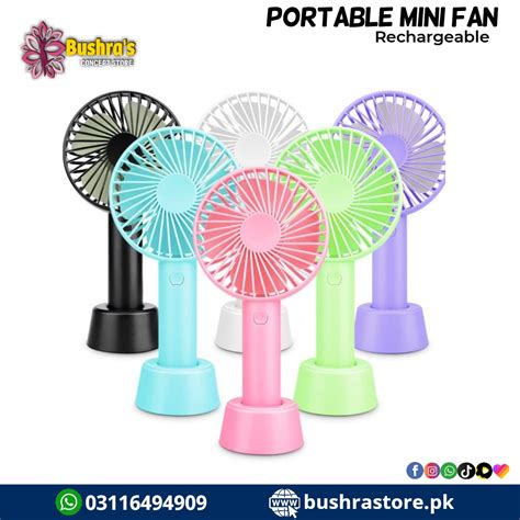 Portable Mini Rechargeable Hand Fan – Bushra Zahoor's