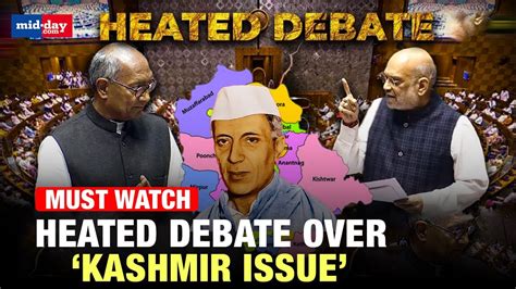 Amit Shah Vs Digvijaya Singh Heated Debate Over Kashmir Issue