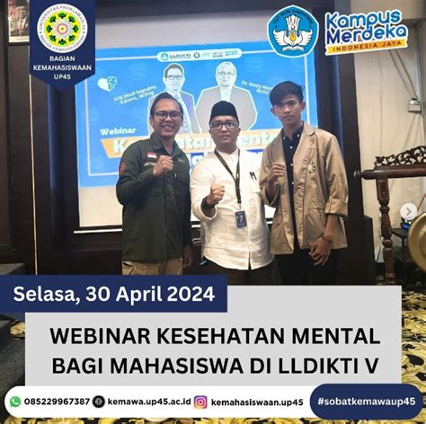 Webinar Kesehatan Mental Bagi Mahasiswa Di Lldikti V Kemahasiswaan