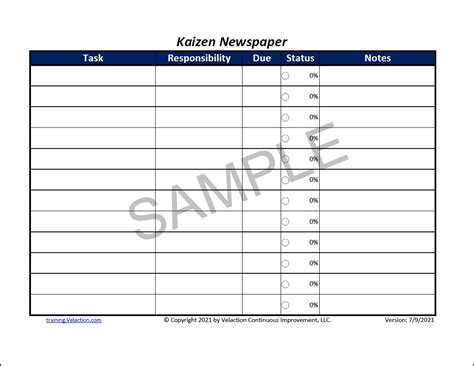 Kaizen Newspaper Free Velaction Store