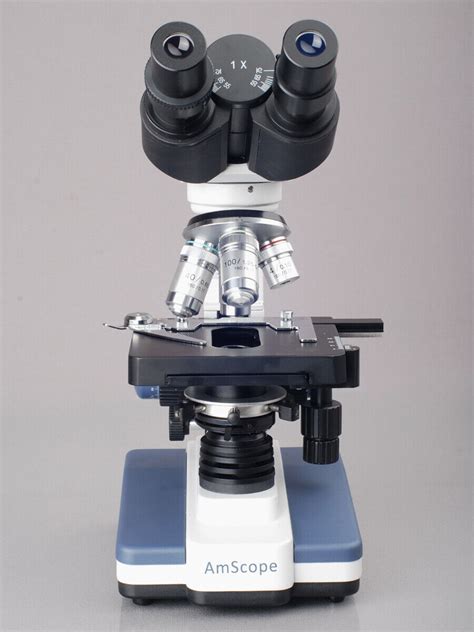 Amscope B120c E3 40x 2500x Led Digital Binocular Compound Microscope With Usb Camera For Sale