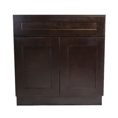 Design House Brookings Plywood Assembled Shaker 36x34 5x24 In 2 Door Sink Base Kitchen Cabinet