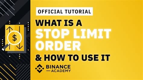 Comment Utiliser Un Stop Limit Stop Loss Sur Binance Mr Trucos