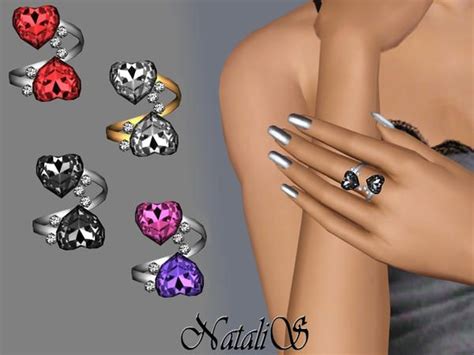 Natalis Two Hearts Twisted Rings Ft Fa In Sims Twist Ring