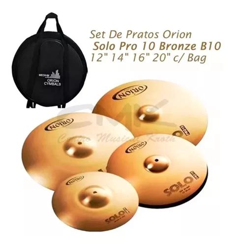 Kit Pratos Bateria Orion Solo Pro B Bag