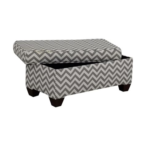 Target Grey And White Storage Bench Or Ottoman 90 Off Kaiyo