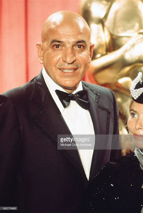 Actor Telly Savalas Poses Backstage With Ulla Britt Soderlund Winner Of