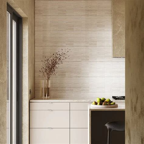 Curve Fluted White X D Glossy Ceramic Tile Tilebar