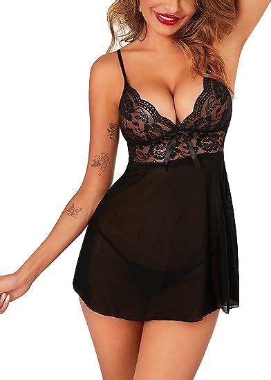 Buy LOURYN KOULYN Lace Babydoll Lingerie For Honeymoon Night Wear For