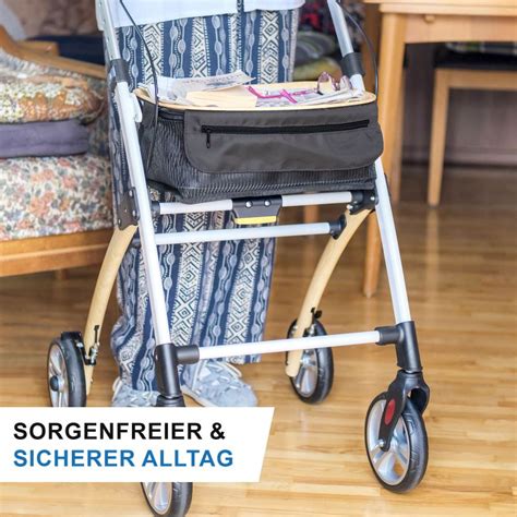 L Sch Reha Rollator Casa Schmal F R Wohnung Innenbereich Buche Wei