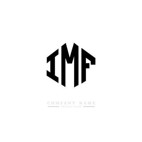 IMF letter logo design with polygon shape. IMF polygon and cube shape logo design. IMF hexagon ...