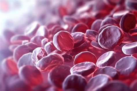 Premium Ai Image A Close Up Of Red Blood Cells