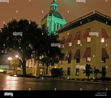 Historic State Capitol Tallahassee Florida Usa Evening Stock Photo