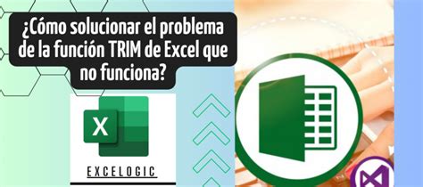 Cómo solucionar el problema de la función TRIM de Excel que no funciona