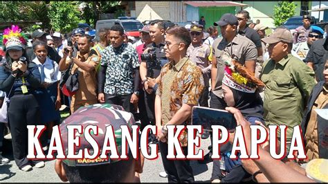 Seperti Ini Gaya Kaesang Ke Supiori Papua Membuka Pameran UMKM Anak