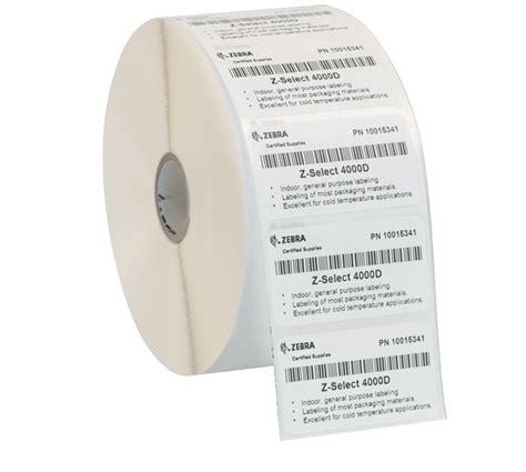 Od Zebra Technologies Ea Z Select D Paper Label X