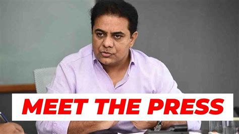 TRS Working President KTR Speaking At Meet The Press Program Hyderabad