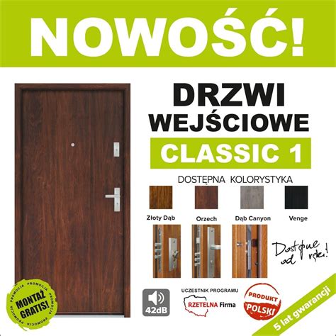 Drzwi Wej Ciowe Do Mieszkania W Bloku Z Monta Em Krak W Kup Teraz