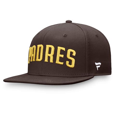 San Diego Padres Fanatics Team Core Fitted Hat - Brown