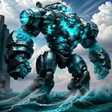 Premium AI Image | Water golem