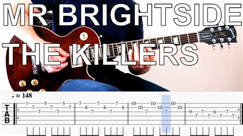 How To Play Mr Brightside The Killers Guitar Tutorial With Tab Youtube