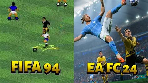 Evolution Of Fifa Games Fifa 94 Ea Fc 24 Fifa24 Youtube