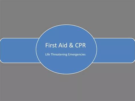 Ppt First Aid And Cpr Powerpoint Presentation Free Download Id 2876808