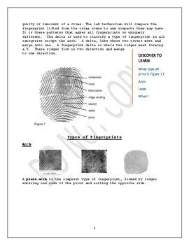 Fingerprint Analysis by The Science Doctor | Teachers Pay Teachers