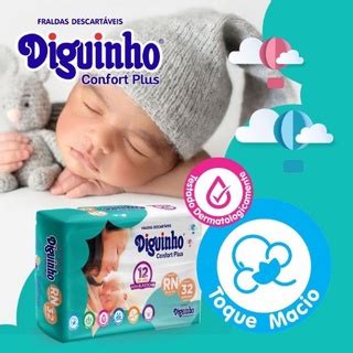 Fralda Descartavel Infantil Diguinho Plus Rn Shopee Brasil