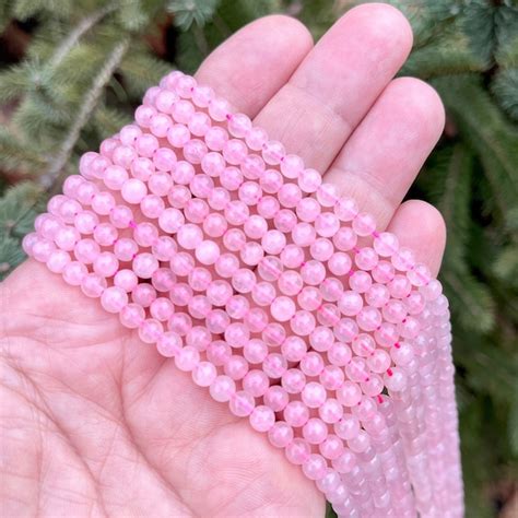 Rose Pink Beads Etsy