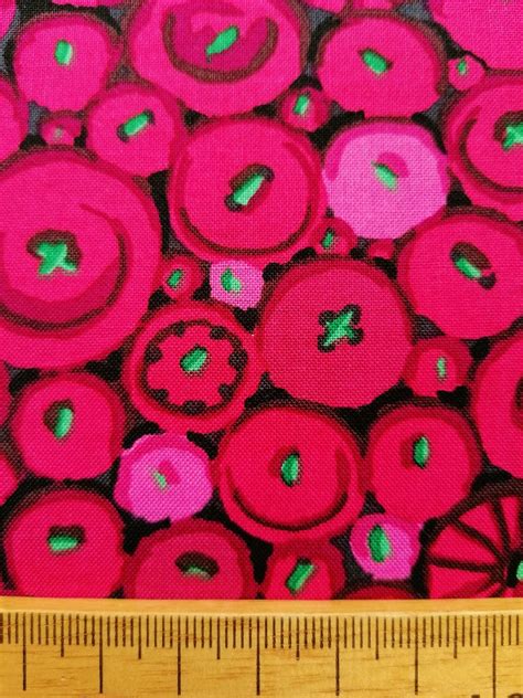 Kaffe Fassett S Button Mosaic Red From Kaffe Fassett Etsy