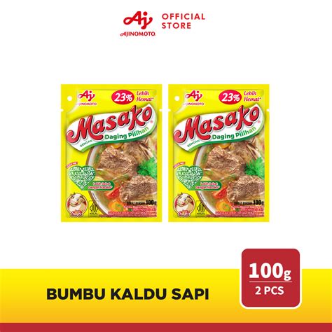 Jual Masako Bumbu Kaldu Sapi Penyedap Rasa G Pcs Shopee Indonesia