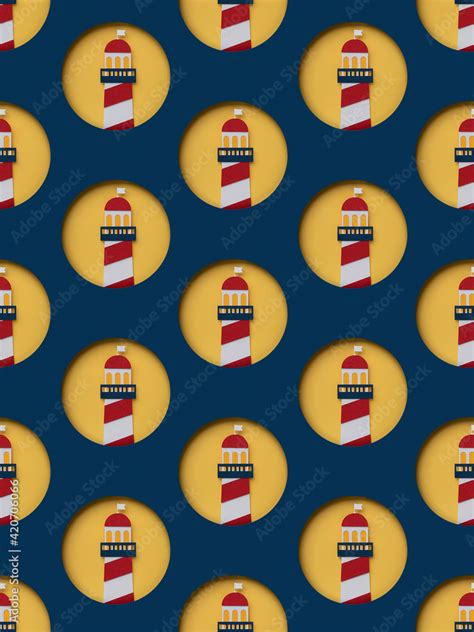 Lighthouse pattern Stock Photo | Adobe Stock