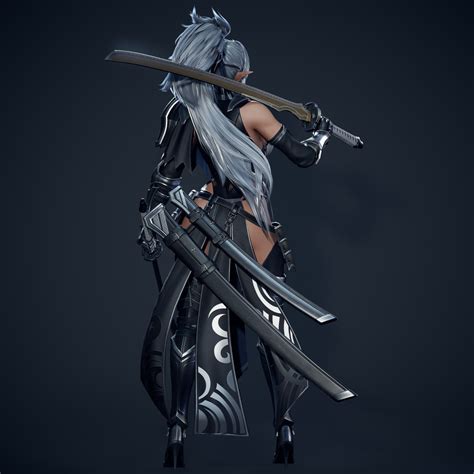 3d Dark Elf Blader Game Ready Model Turbosquid 1789048