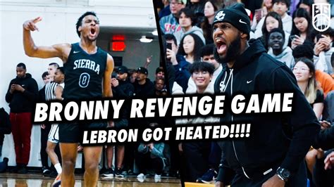 DADDYS BOY Bronny James GOES OFF In Playoff Battle In Front Of