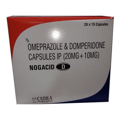 Nogacid Omeprazole And Domperidone Capsules Ip Mg Mg