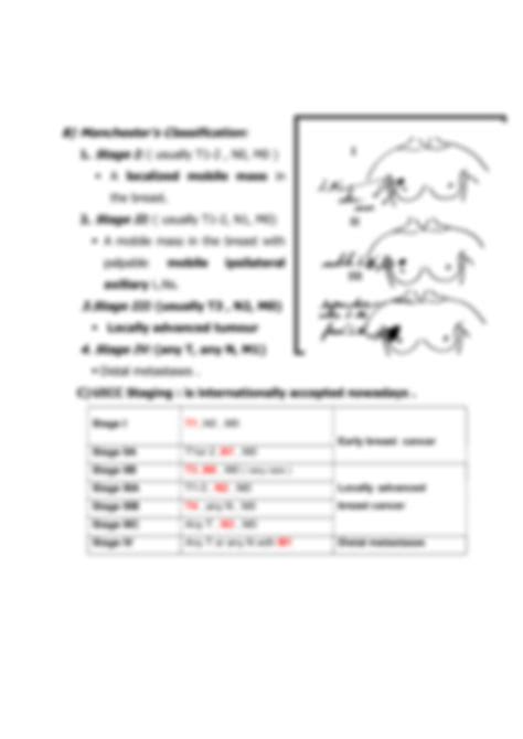 Solution Staging Of Breast Studypool