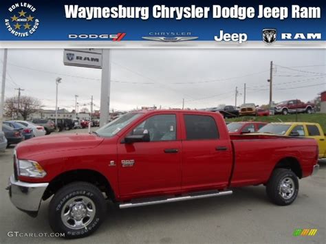 2012 Flame Red Dodge Ram 3500 HD ST Crew Cab 4x4 72826737 Photo 8