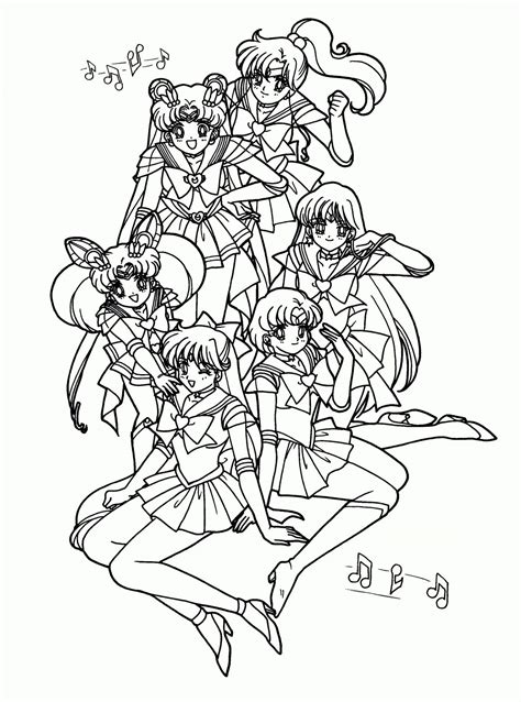 Coloriage Sailor Moon A Imprimer