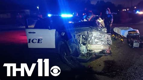 Pine Bluff Officer In Critical Condition After Patrol Car Crashes With