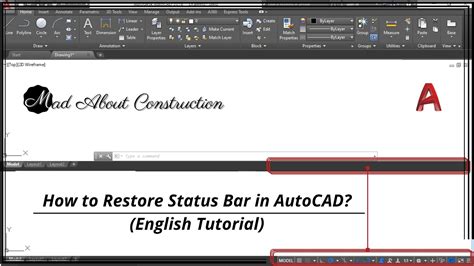 How To Restore Status Bar In Autocad Printable Online