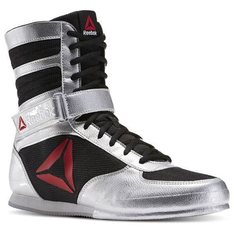 Reebok Boxing Boot Metallic Silver | FighterXFashion.com