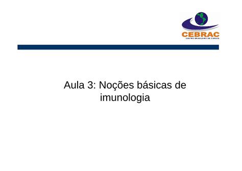 Pdf Aula No Es B Sicas De Imunologia Nocoes Basicas De