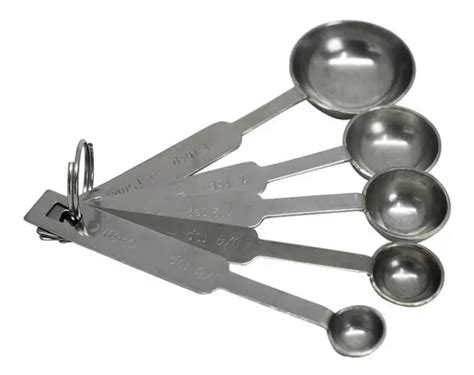 Juego De Cucharas Medidoras De Acero Inoxidable Mercadolibre