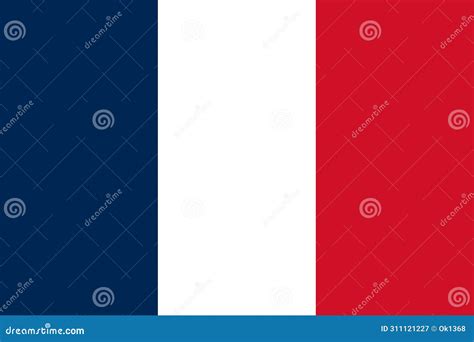 National Flag Of France Vector Illustration Stock Vector