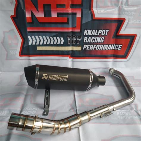 Jual Knalpot Akrapovic Layang Hitam Doff R Gsx Cbr Verza Vixion Xabre